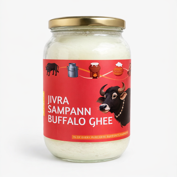 House of Jivra Buffalo Milk Ghee – Thick & Rich Traditional Ghee | High Aroma | Pure Handmade